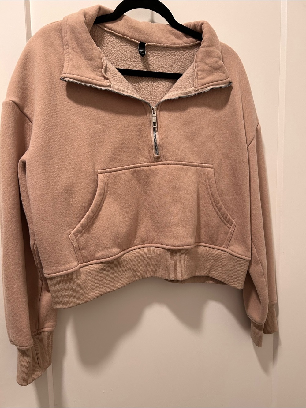 Cozy Half-Zip Fleece Pullover Sweater -